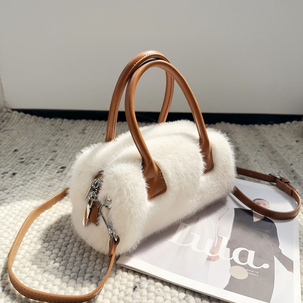 Faux Mink Fur Tote Bag