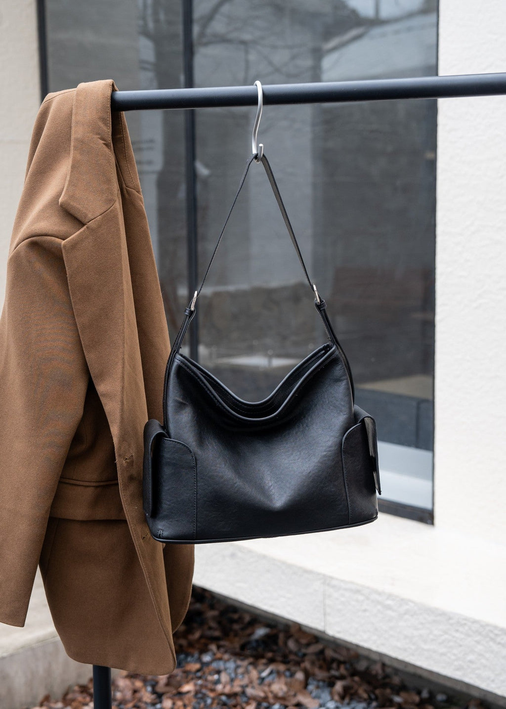 Women's Genuine Leather Tote Bag – Minimalist Commuter Shoulder Bag