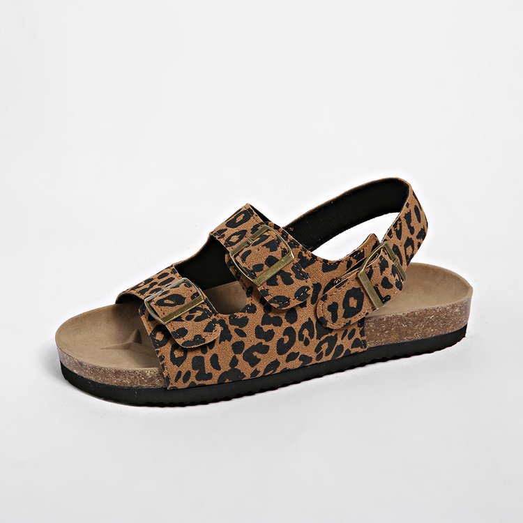 Women's Buckle Strap Flip-Flop Sandals - Soft Sole Comfort Slides