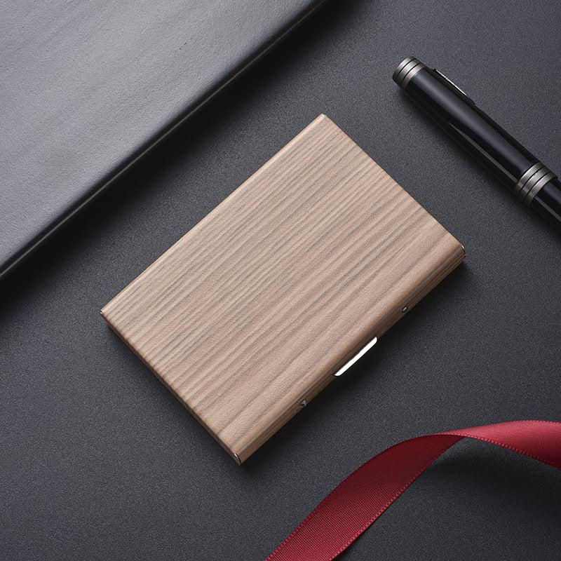 High-End Stainless Steel Cardholder With Map Engraving