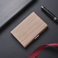 High-End Stainless Steel Cardholder With Map Engraving