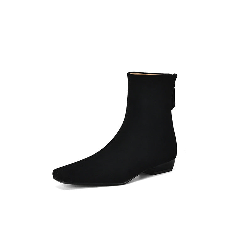 Suede Leather Ankle Boots