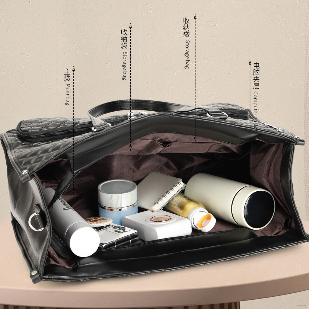 2-in-1 Tote & Lunch Bag Combo - Extra Large Capacity with Insulated Lunch Compartment