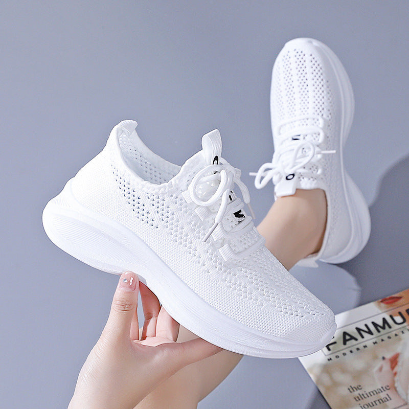Women's Mesh Sneakers - Korean Style Casual Summer Shoes