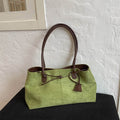 Retro Matte PU Leather Handbag – Urban Minimalist Shoulder Bag for Women