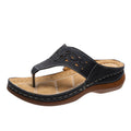 Women's Rhinestone Wedge Sandals | Clip-Toe PU Platform Beach Shoes