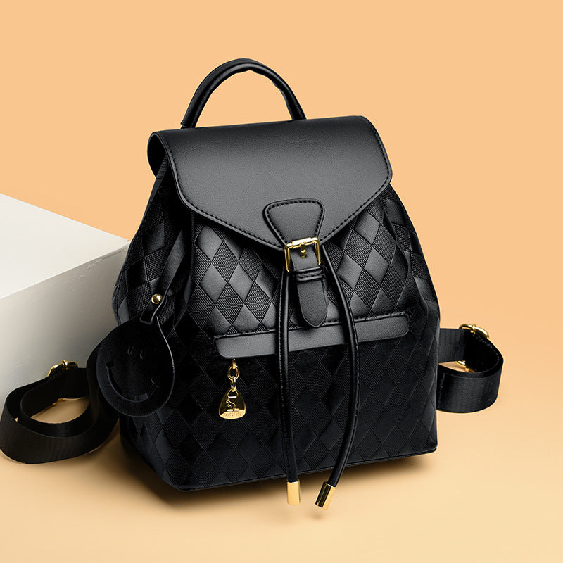 Women's Leather Backpack Casual Multifunction Shoulder School Travel Bag