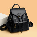 Women's Leather Backpack Casual Multifunction Shoulder School Travel Bag