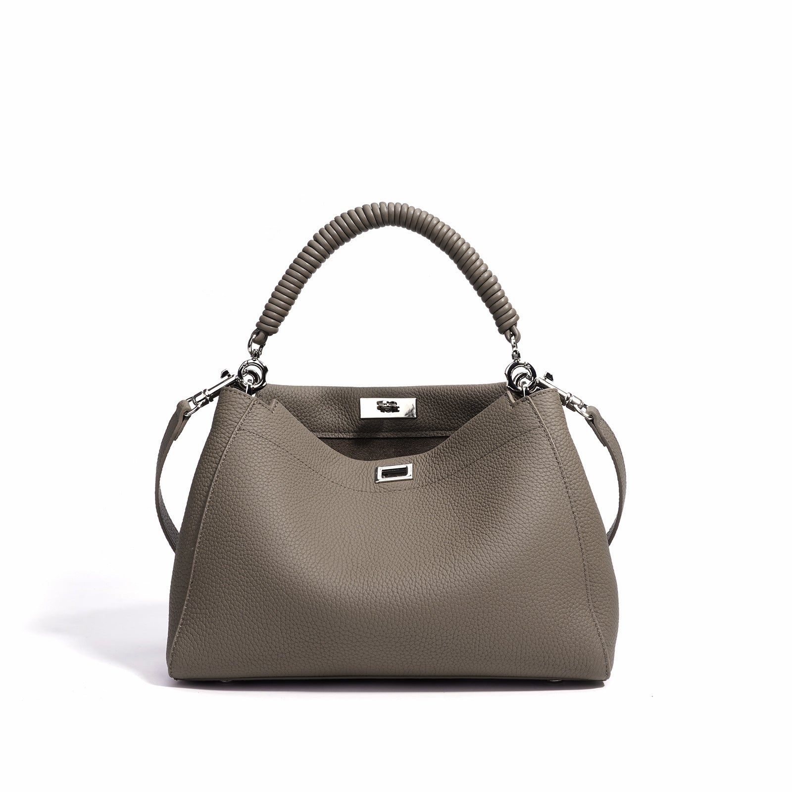 Premium Genuine Leather Crossbody Bag - Motorcycle Style Large Capacity Shoulder Bag for Women