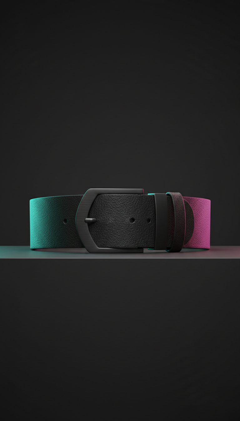 Matte Black Studded Belt