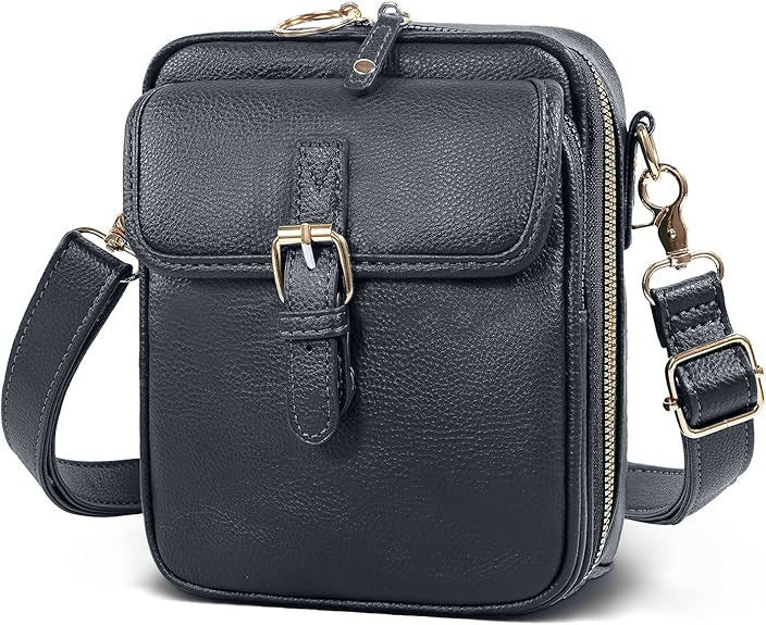 Women's Crossbody Phone Bag - Compact Messenger Shoulder Bag with Multiple Compartments
