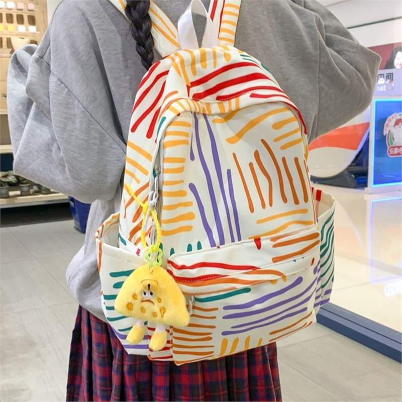 Sweet High-Capacity School Backpack for Girls - Oxford Cloth Student Bag