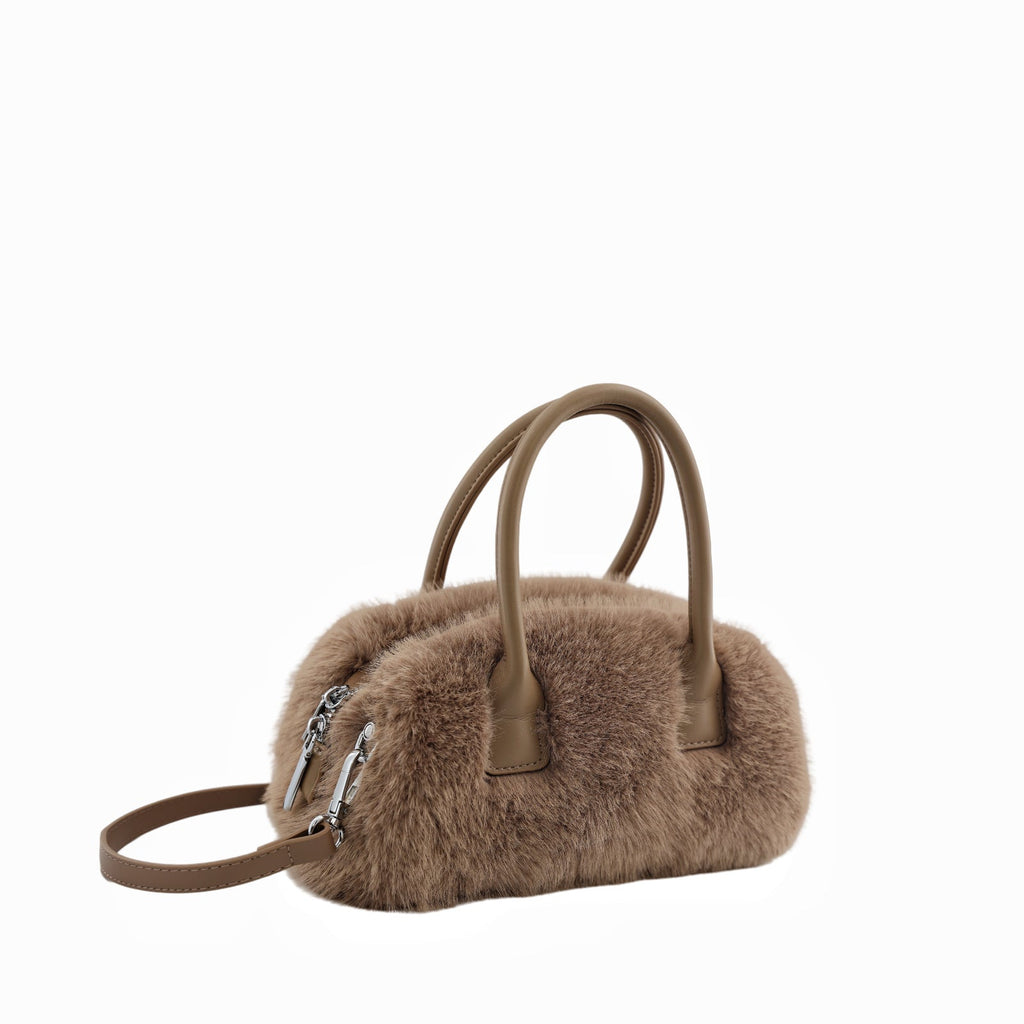 Faux Mink Fur Tote Bag