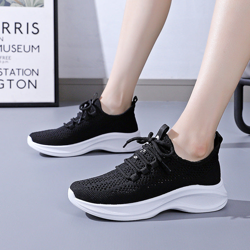 Women's Mesh Sneakers - Korean Style Casual Summer Shoes