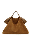 High-Capacity Genuine Leather Commuter Tote Bag
