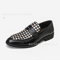Men's Pointed-Toe Leather Dress Shoes - Business Casual Formal Footwear