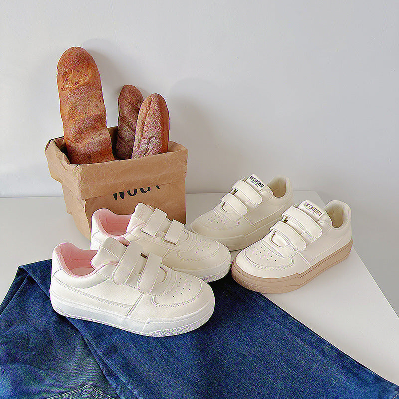 Korean Style Breathable White Sneakers