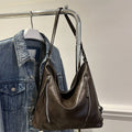 Retro Corduroy Shoulder Bag for Women - Spring Summer Fashion Handbag