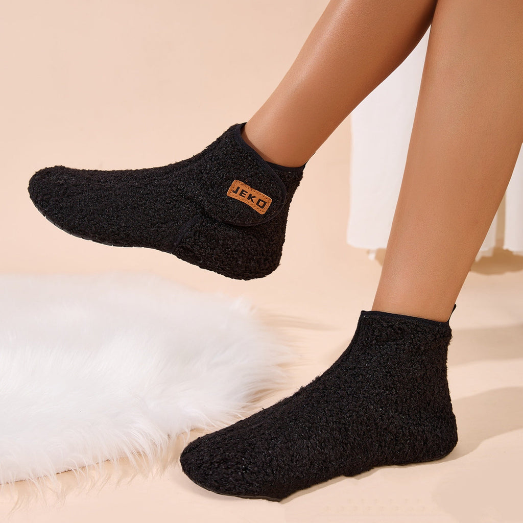 Women's Non-Slip Indoor Snow Boots | Warm Fleece-Lined Home Slippers