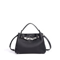 Genuine Leather Crossbody Tote Kelly Bag - Women's Handbag with Double Shoulder Straps