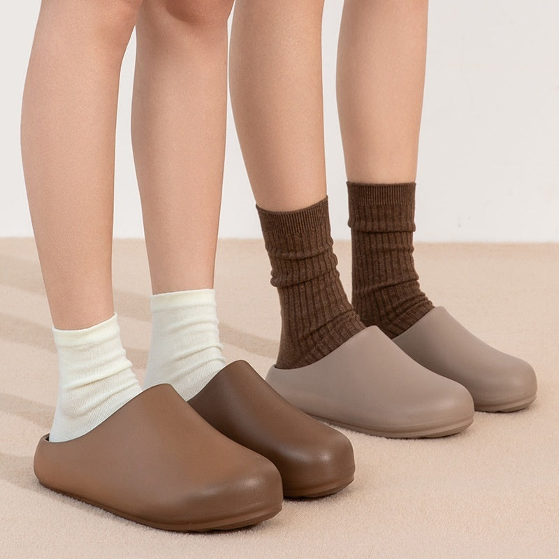 EVA Closed-Toe Slippers – Non-Slip, Waterproof & Oil-Resistant Outdoor Footwear for Men & Women