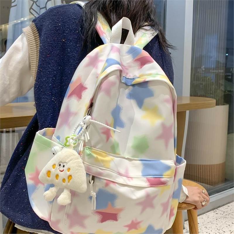 Sweet High-Capacity School Backpack for Girls - Oxford Cloth Student Bag