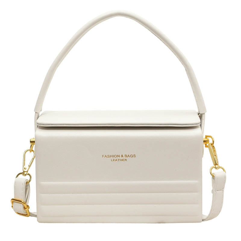 Women's Box Crossbody Bag - Urban Minimalist PU Leather Shoulder Bag with Adjustable Strap