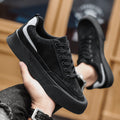 Men's Casual Canvas Sneakers - Soft Sole Color Block Shoes