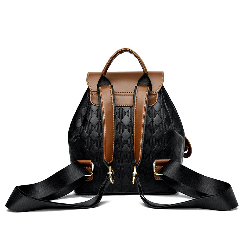 Women's Leather Backpack Casual Multifunction Shoulder School Travel Bag