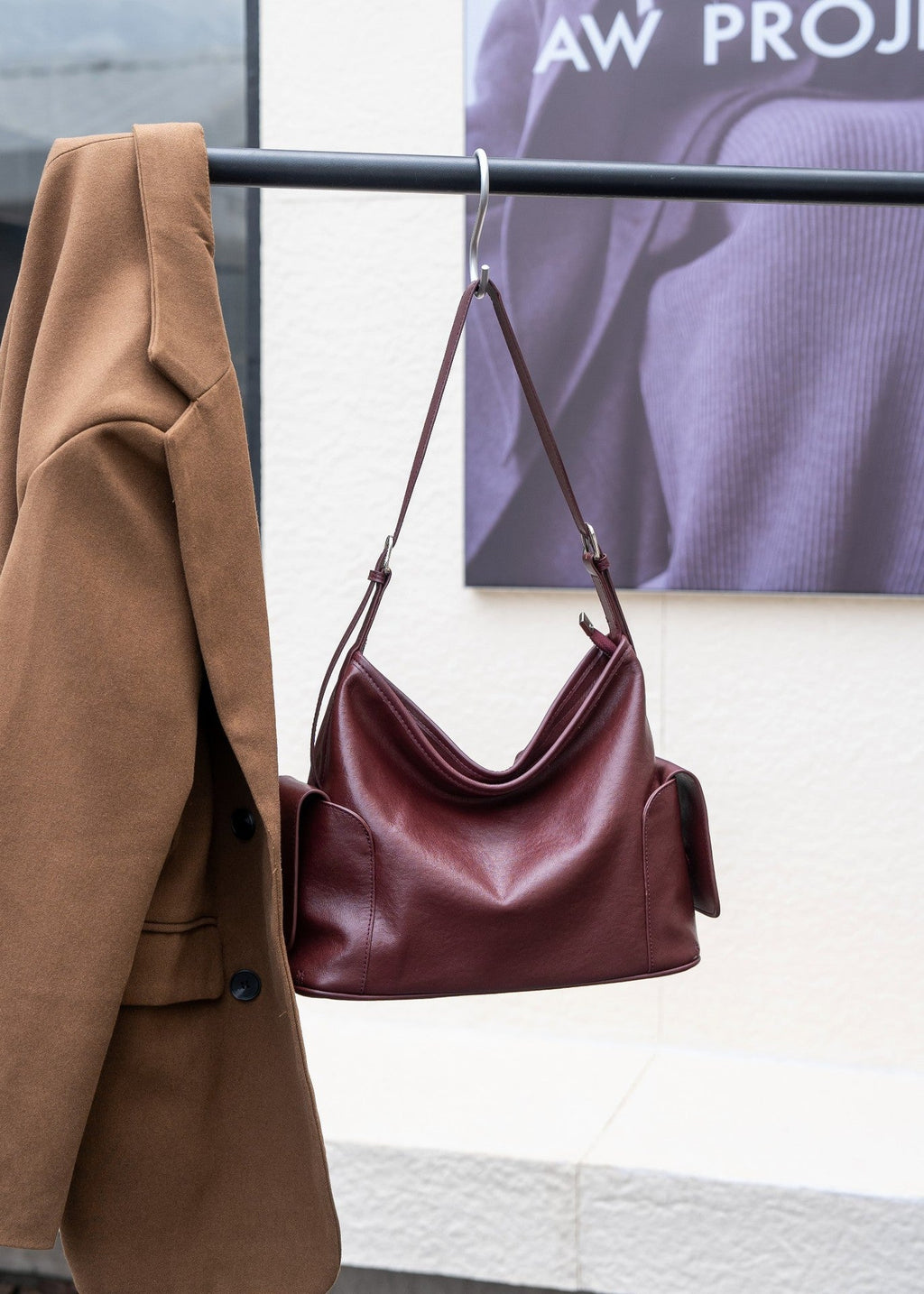 Women's Genuine Leather Tote Bag – Minimalist Commuter Shoulder Bag