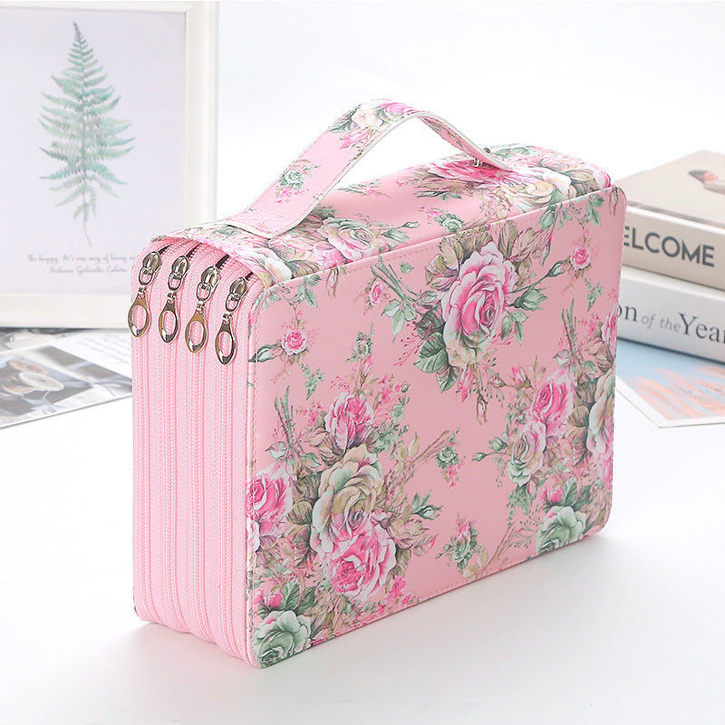 200-Compartment Art Supply Organizer Tote Bag
