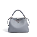 Premium Genuine Leather Crossbody Bag - Motorcycle Style Large Capacity Shoulder Bag for Women