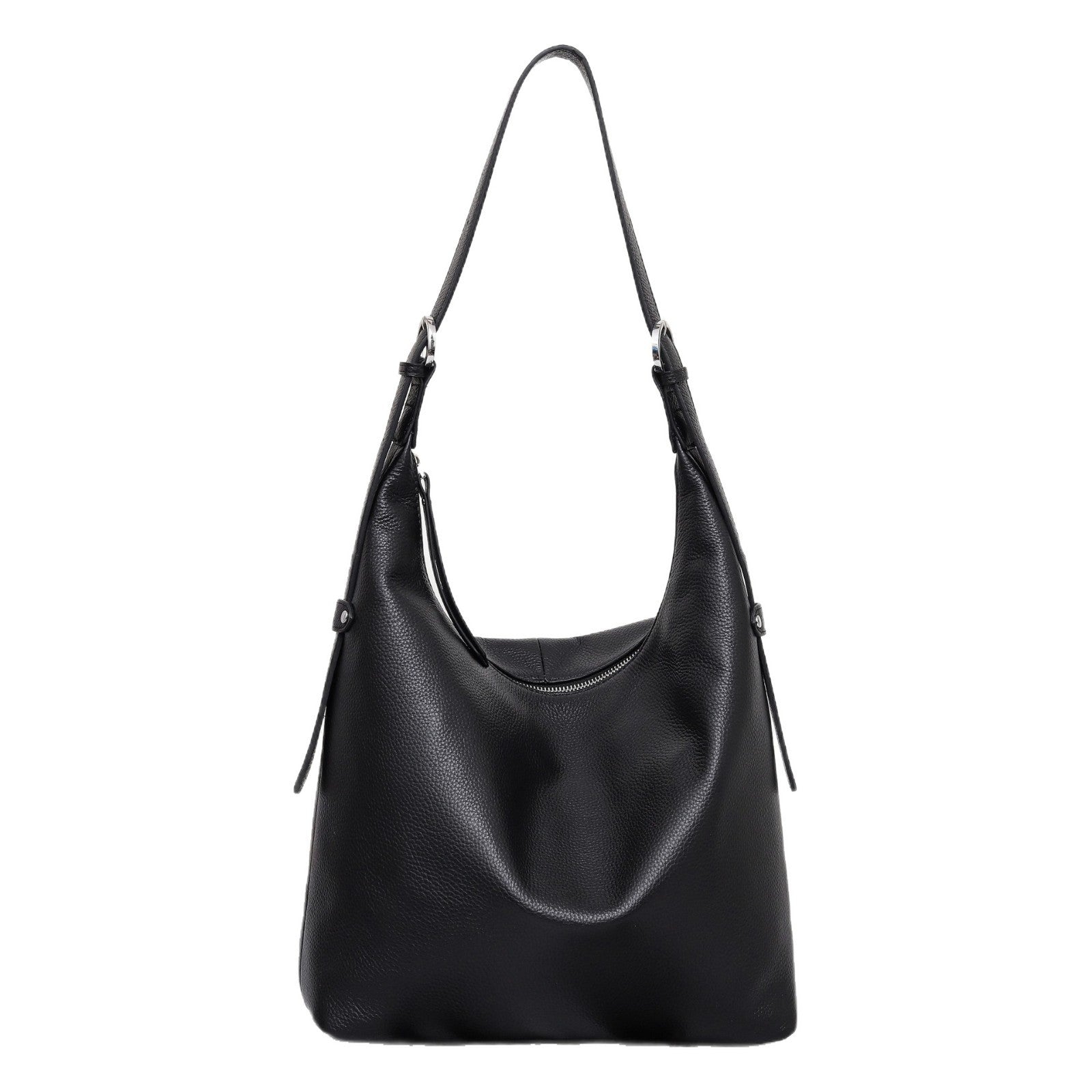 Women's Genuine Leather Bucket Crossbody Bag | Urban Minimalist Style