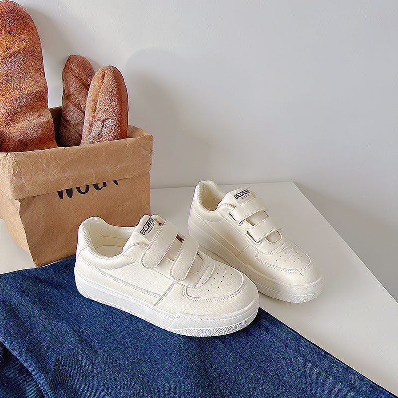 Korean Style Breathable White Sneakers