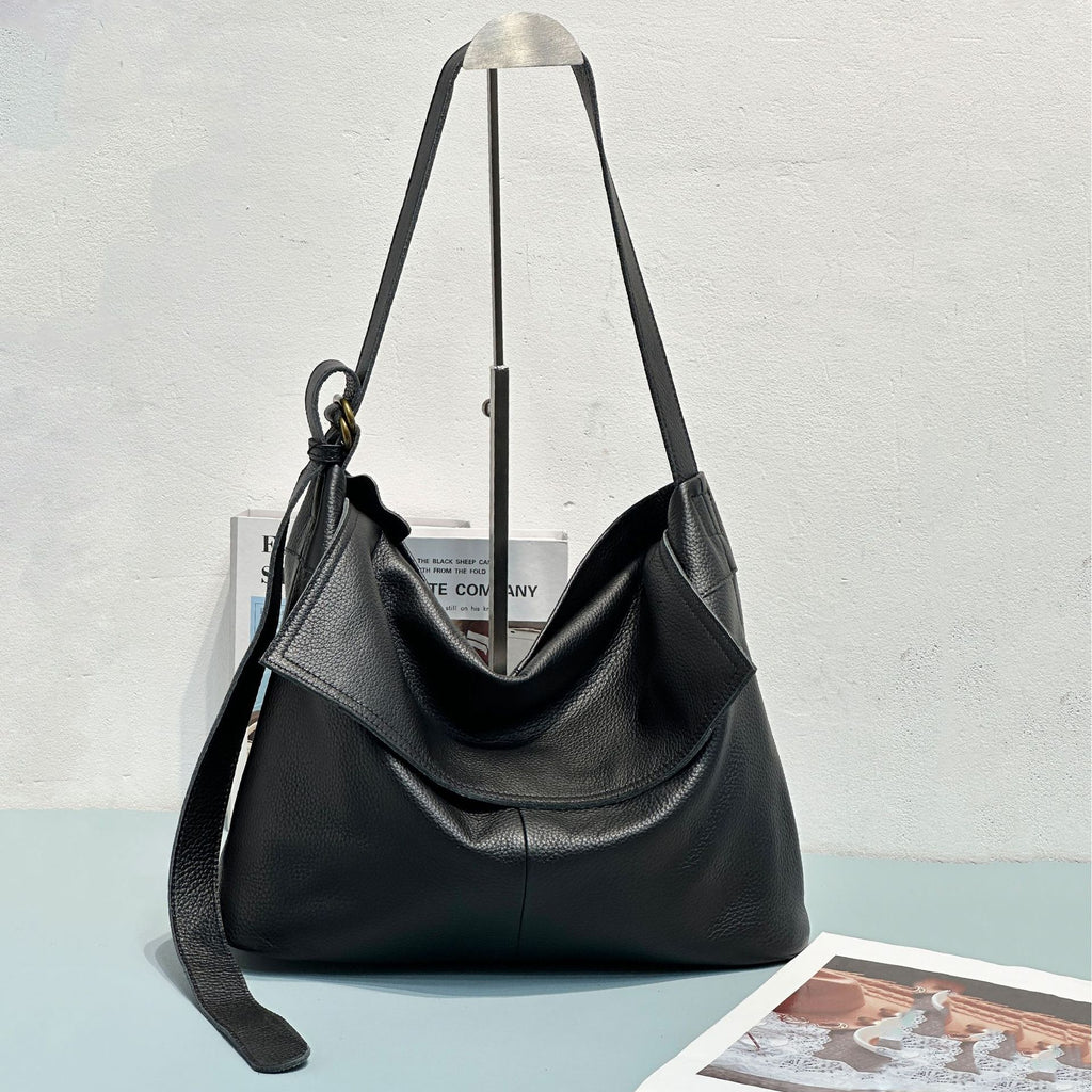 Women's Genuine Leather Crossbody Bag – Urban Minimalist Shoulder Bag