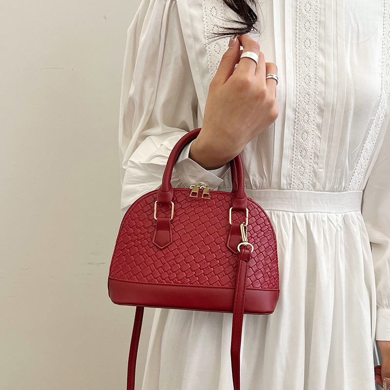 Women's Shell-Shape PU Leather Crossbody & Shoulder Bag | Casual Streetwear Handbag