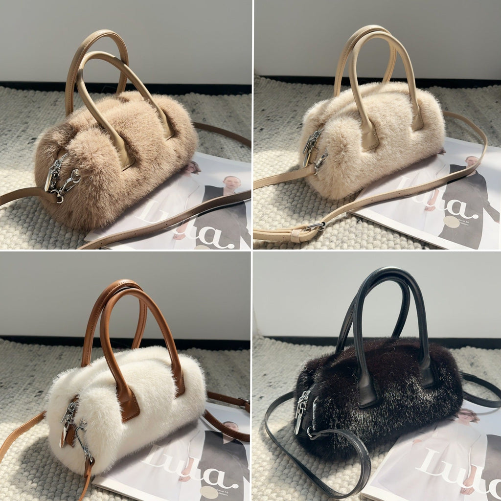 Faux Mink Fur Tote Bag