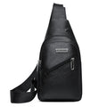 Men's Slim Waterproof PU Crossbody Bag – Lightweight Business Shoulder Bag