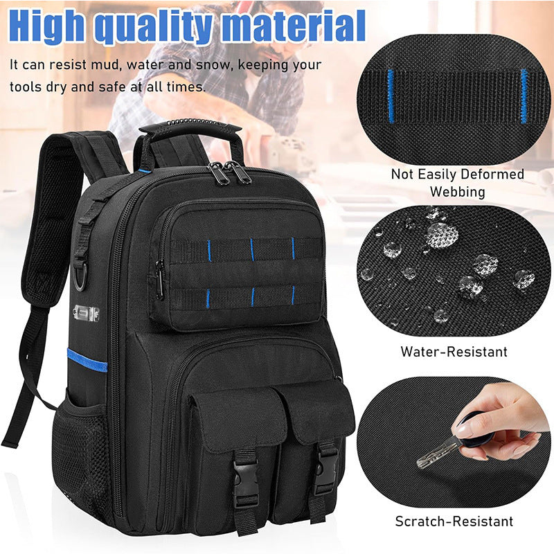 Detachable Tool Storage Bag – Oxford Cloth Hardware Organizer Backpack