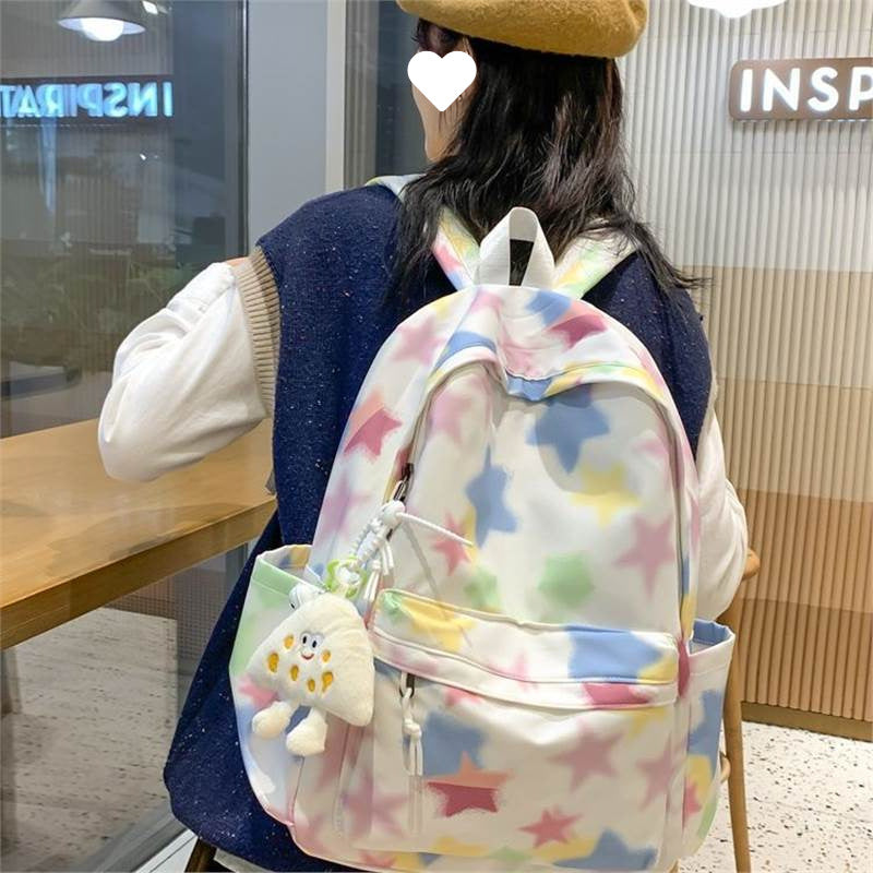Sweet High-Capacity School Backpack for Girls - Oxford Cloth Student Bag