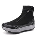 Men's High-Top Hiking Boots - Waterproof Non-Slip Mountaineering Boots with Shock Absorption
