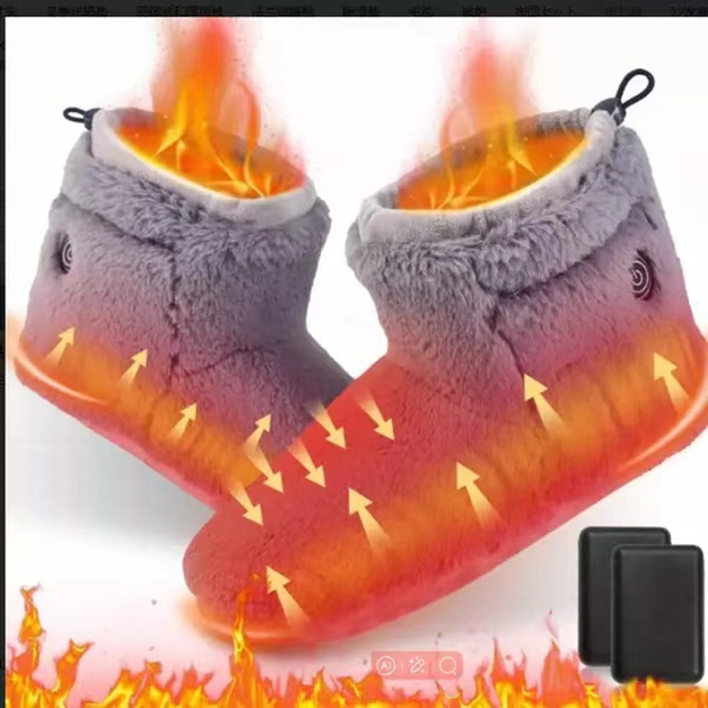Electric Heated Warming Slippers & Booties – USB Foot Warmer Shoes for Men & Women