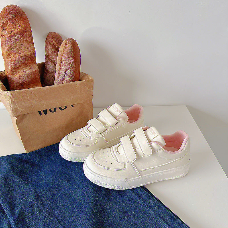 Korean Style Breathable White Sneakers