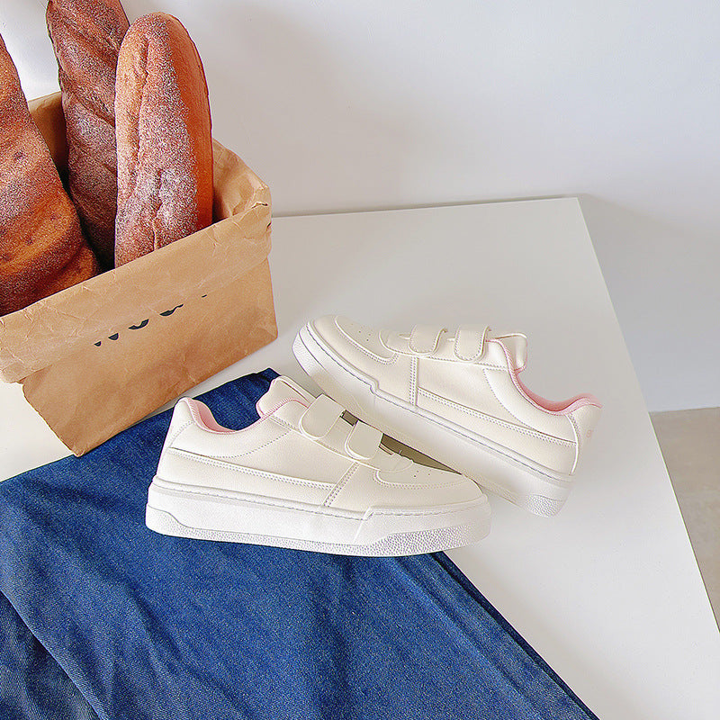 Korean Style Breathable White Sneakers