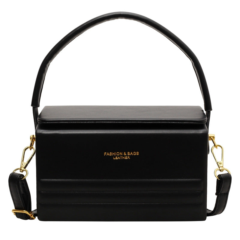 Women's Box Crossbody Bag - Urban Minimalist PU Leather Shoulder Bag with Adjustable Strap