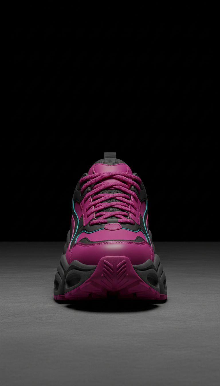 Chunky Leather Street Sneakers