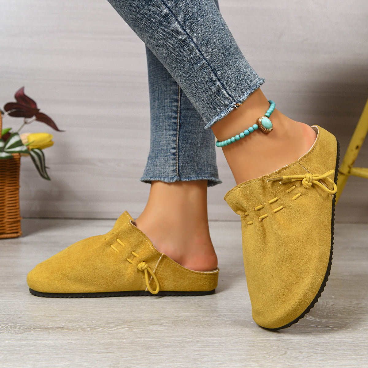 Women's Retro Crisscross Strap Slippers - Casual Minimalist Slip-On Sandals