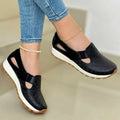 Women's Plus-Size Korean Chunky-Sole Slip-On Flats | Round Toe Mules | EU 36–43