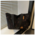 Women's Minimalist Canvas Tote Shoulder Bag – Black, White & Pink | Sarah Express