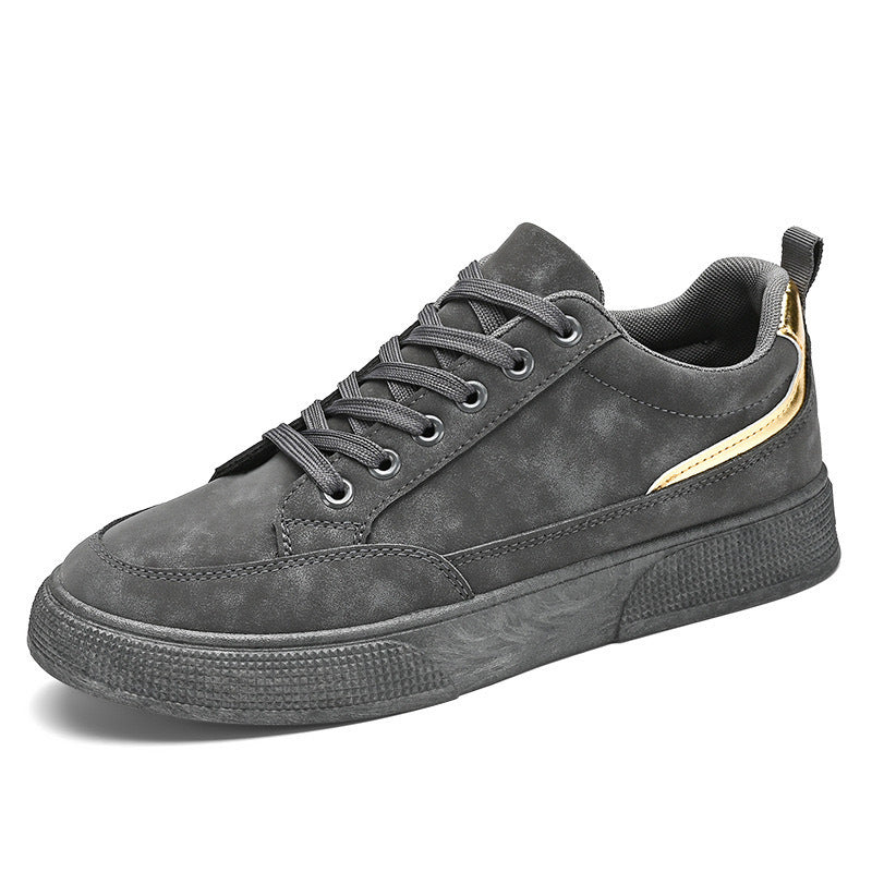 Men's Casual Canvas Sneakers - Soft Sole Color Block Shoes